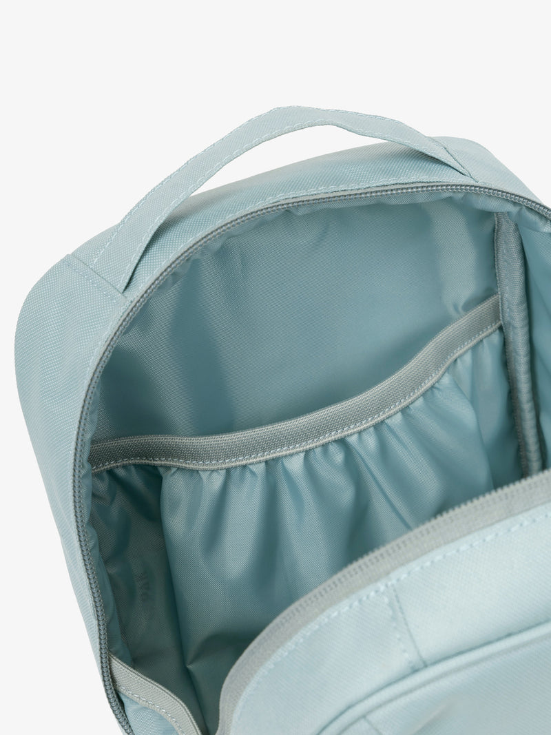 CALPAK Everything Cube in blue Bluebell with large interior pocket