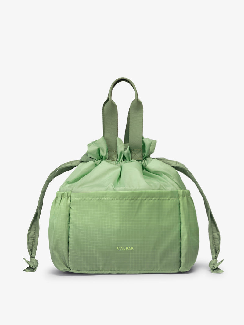 CALPAK Insulated Lunch Bag in ombre green Matcha