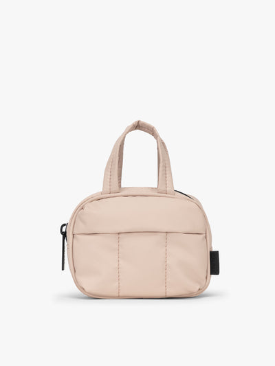 CALPAK Luka Duffel Key Pouch in pink Rose Quartz; ALK2501-ROSE-QUARTZ view 1