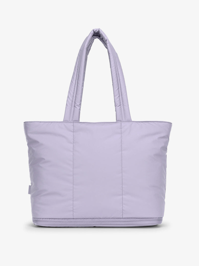 CALPAK Luka Expandable Tote front view in lavender purple Orchid