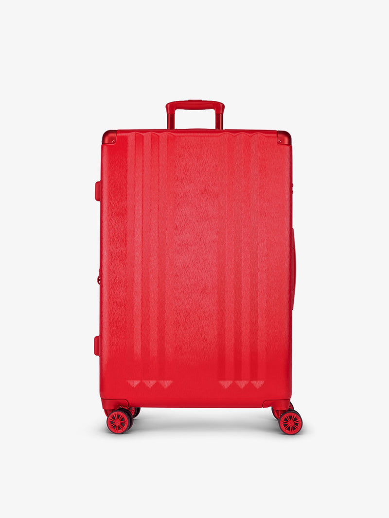 CALPAK Ambeur large luggage part of 2 piece set in metallic red