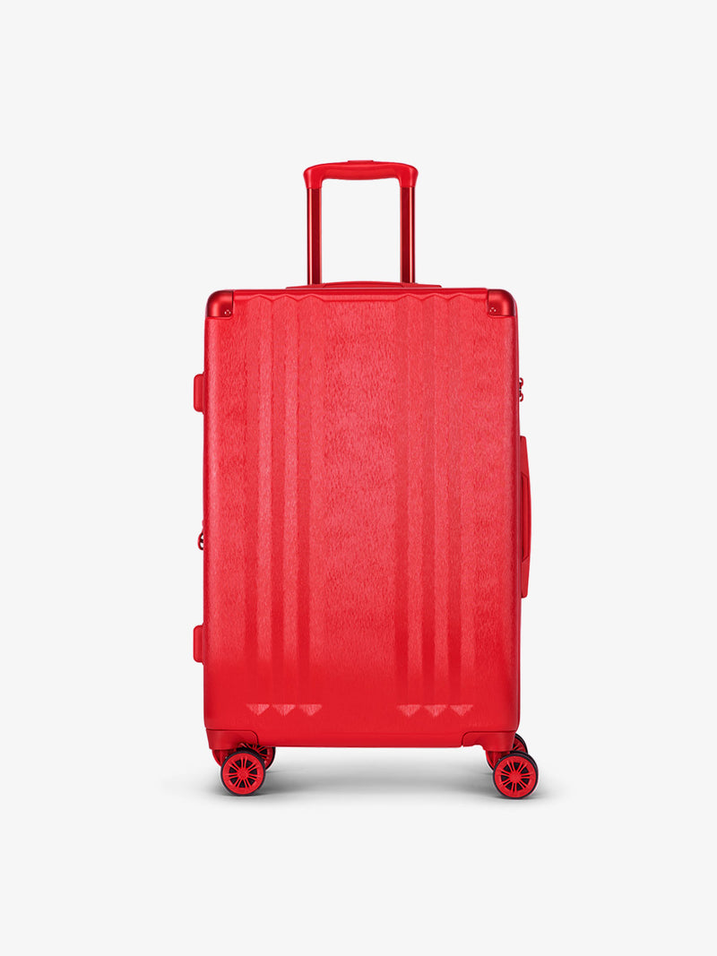 CALPAK Hard shell medium luggage as part of the Ambeur luggage set in metallic red