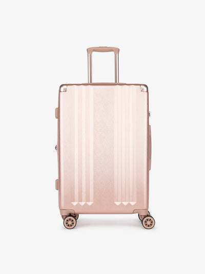 CALPAK Ambeur pink rose gold medium 26-inch lightweight hardshell rolling luggage; LAM1024-ROSE-GOLD view 1