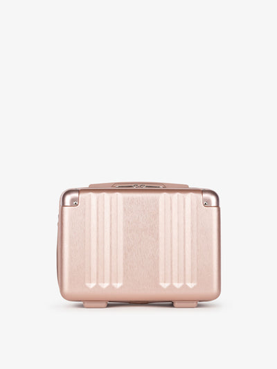 CALPAK Ambeur rose gold vanity case for makeup and cosmetics; CC1801-ROSE-GOLD view 1