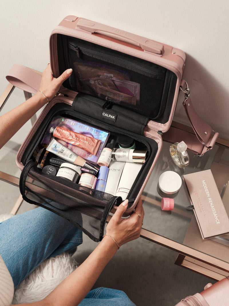 CALPAK Ambeur rose gold travel vanity cases