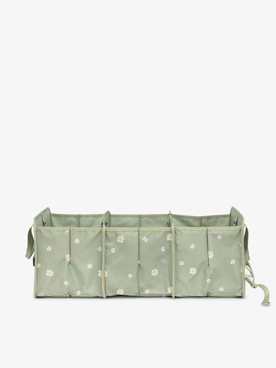 CALPAK car organizer for trunk with 3 compartments in daisy green