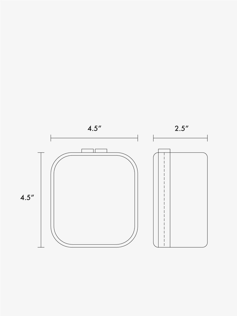 CALPAK Tiny Clear Cosmetics Case line drawing