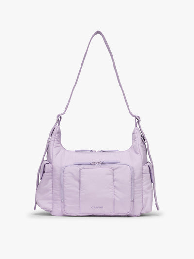 CALPAK Crossbody Diaper Bag in light purple Orchid; CDB2501-ORCHID view 1