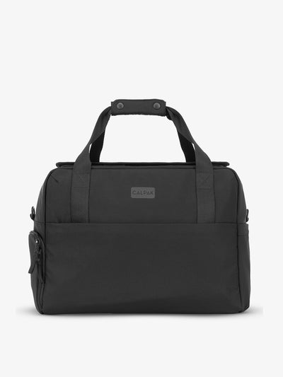 CALPAK Connect Laptop Duffel made with recycled exterior material in black; DCN2401-BLACK view 1