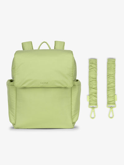 CALPAK Diaper Backpack with Stroller Straps Included in lime