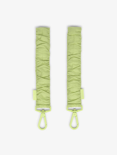 CALPAK Stroller Straps for Diaper Bag made with Oeko-Tex certified, recycled, and water-resistant materials in lime green