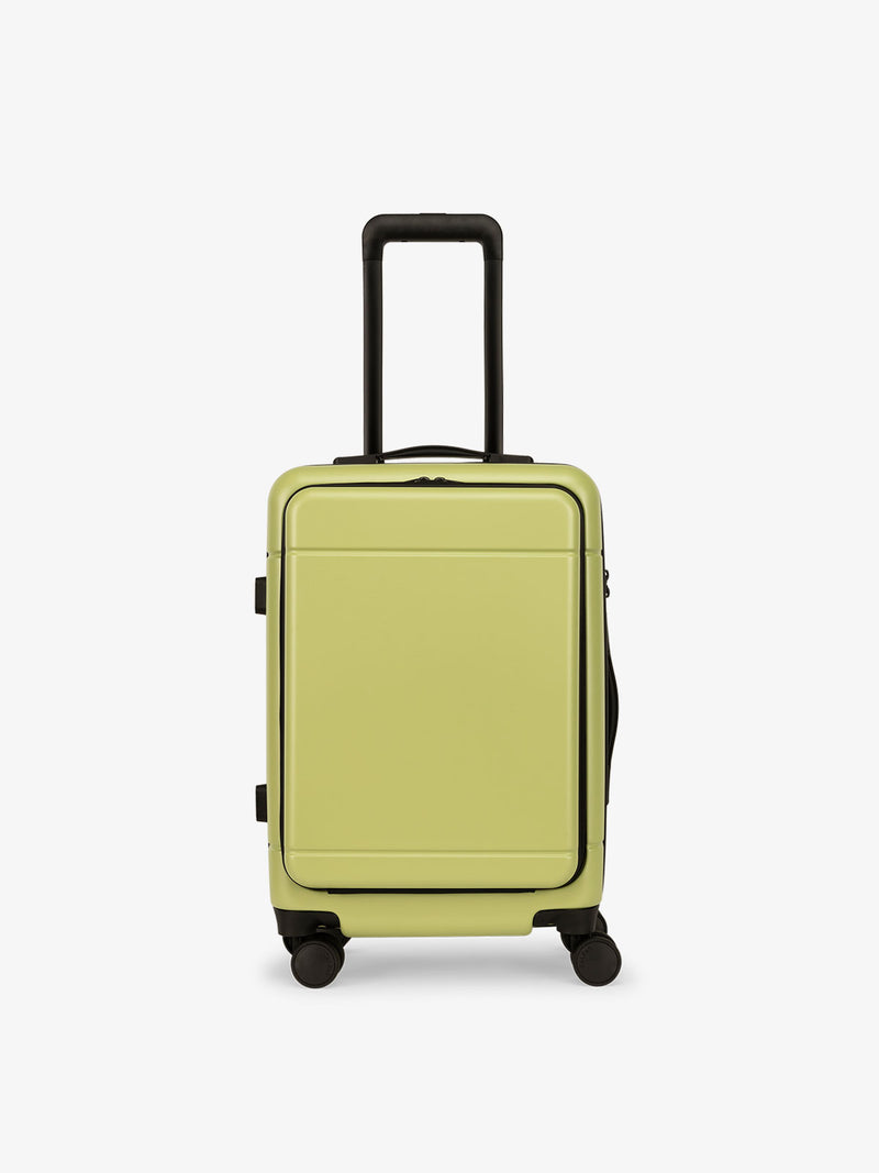 Key lime CALPAK Hue Front Pocket Carry-On Luggage with telescopic handle