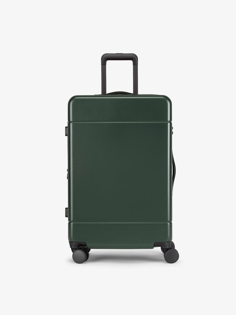 CALPAK Hue Medium 26 inch hardside Luggage front view in green Emerald