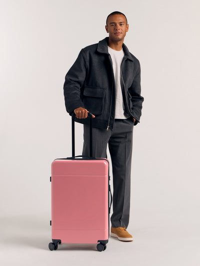 CALPAK Hue medium 26 inch hardside luggage in light pink mauve; LHU1024-MAUVE view 2