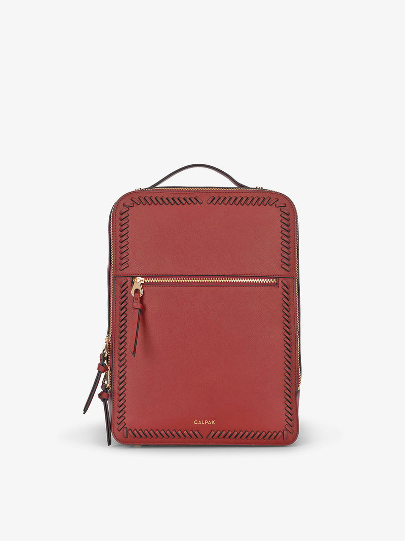 CALPAK Kaya laptop backpack in red