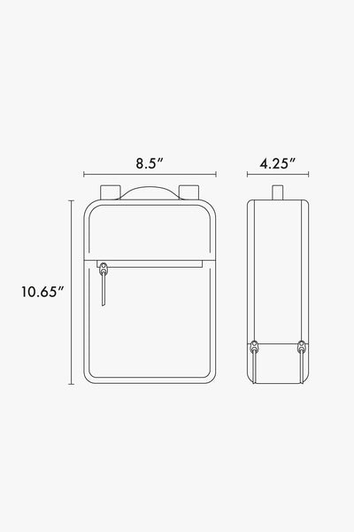 Kaya mini backpack dimensions;