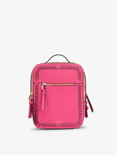 Pink CALPAK Kaya Mini Backpack for women; BPK2301-DRAGONFRUIT