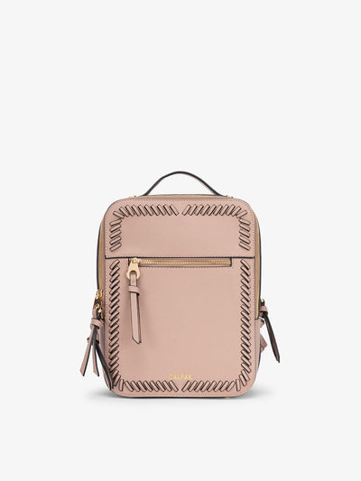 Mauve CALPAK Kaya Mini Backpack for women; BPK2301-MAUVE view 1