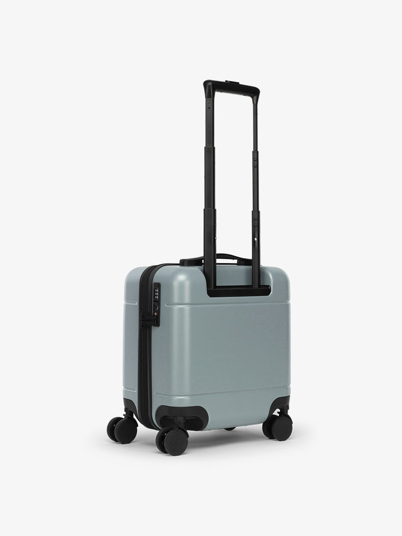 CALPAK Hue Mini Carry-On Luggage in blue Bluebell back view image