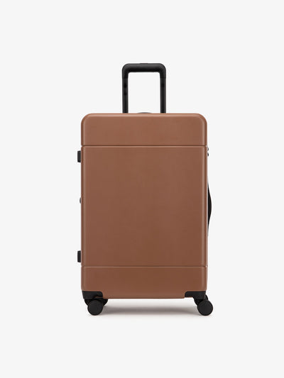 medium 26 inch hardside polycarbonate luggage in brown hazel color from CALPAK Hue collection