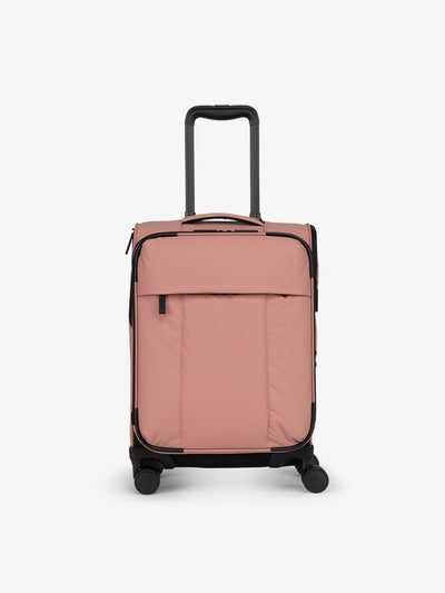 CALPAK Luka soft sided carry on luggage in pink peony; LSM1020-PEONY view 1