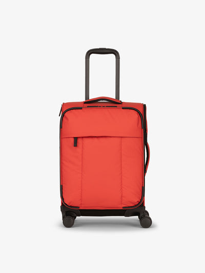 CALPAK Luka soft sided carry on luggage in red rouge; LSM1020-ROUGE view 1