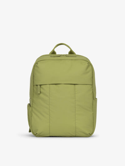 CALPAK Luka Laptop Backpack for school in pistachio green; BPL2001-PISTACHIO view 1