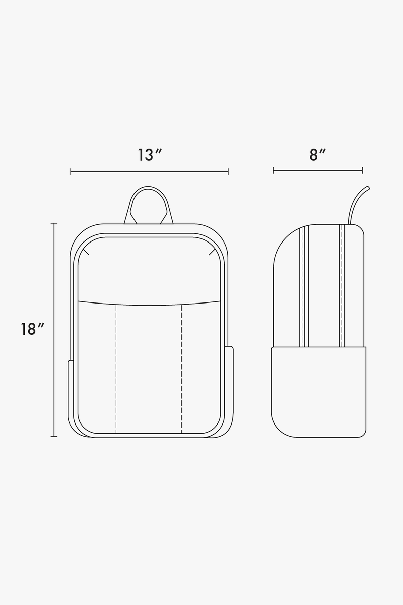 CALPAK Luka 17 inch Laptop Backpack dimensions;