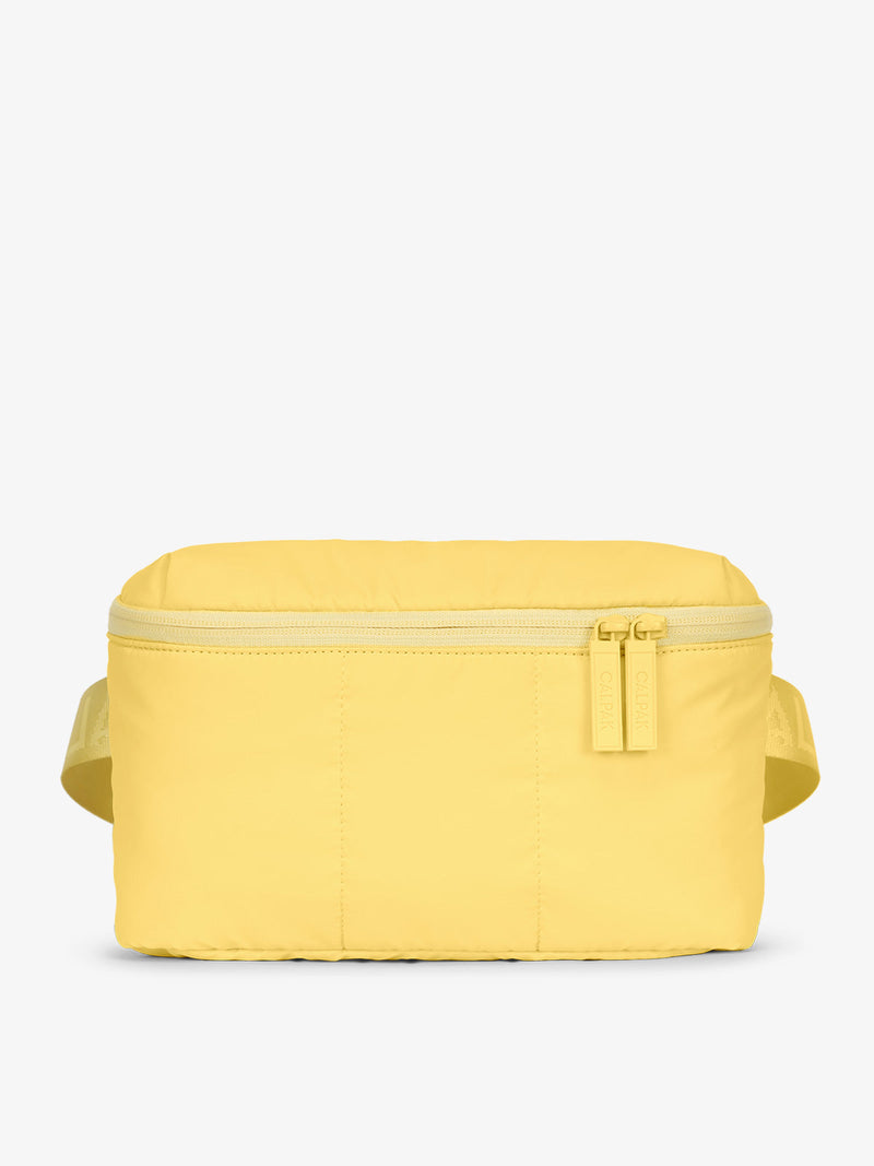 CALPAK Luka Belt Bag with soft puffy exterior in butter