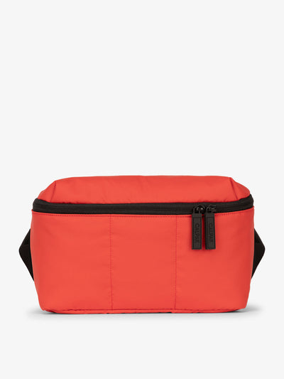 CALPAK Luka Belt Bag with soft puffy exterior in rouge;  BB1901-ROUGE view 1