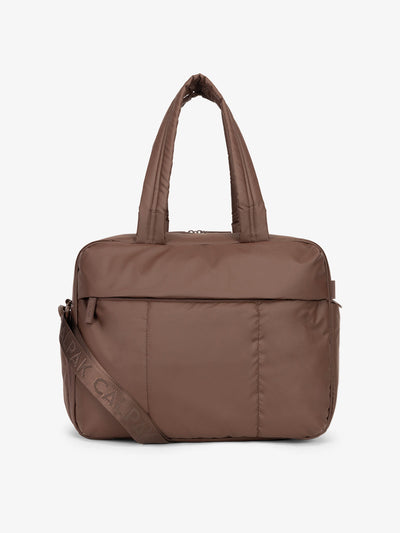 CALPAK Luka Duffel bag in walnut brown; DSM1901-WALNUT view 1