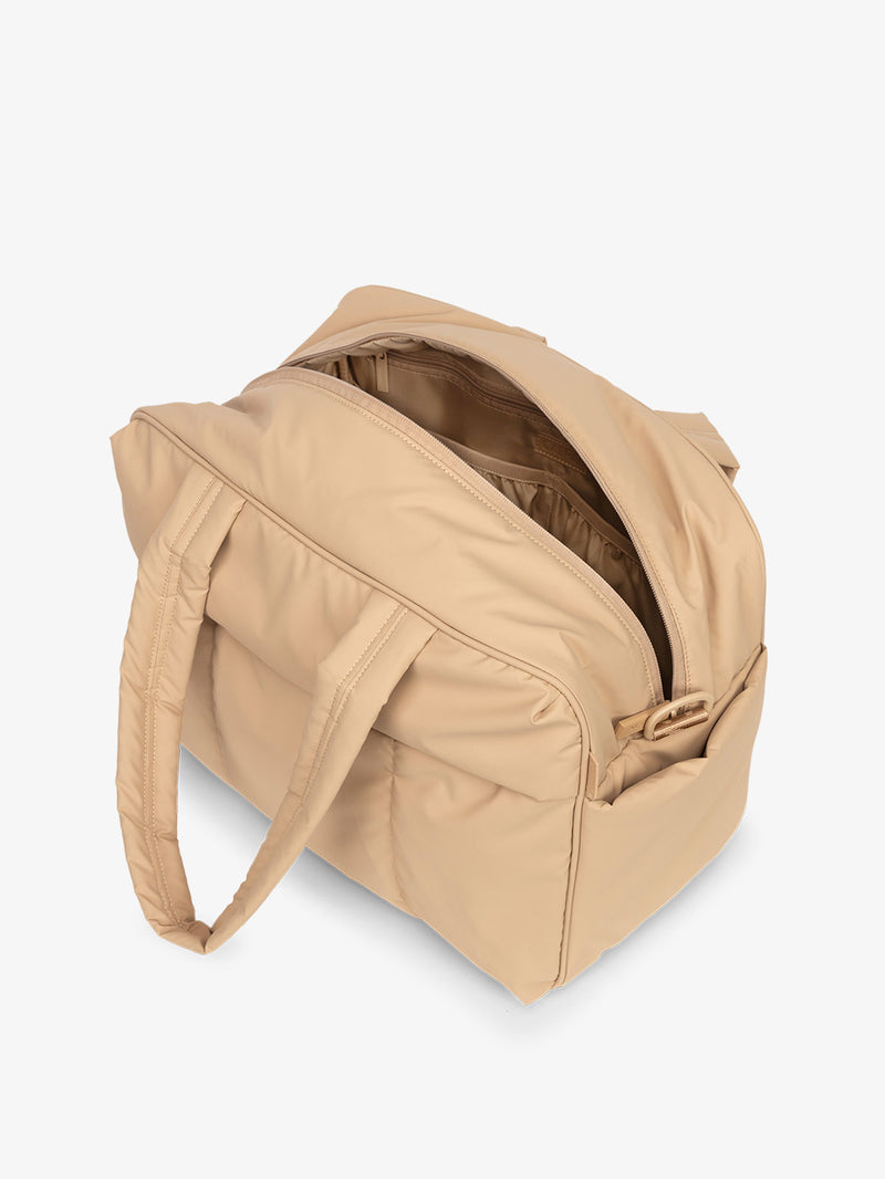 Luka weekender bag in latte