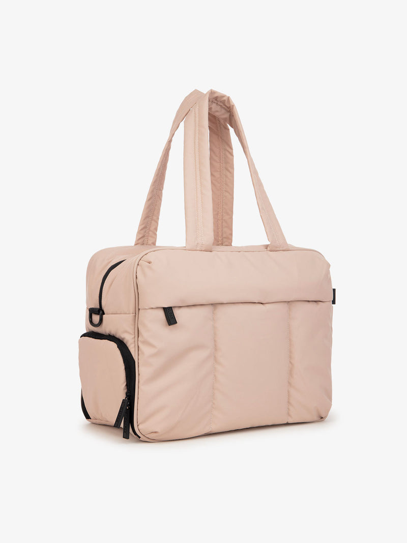 matte pink CALPAK Luka duffel bag