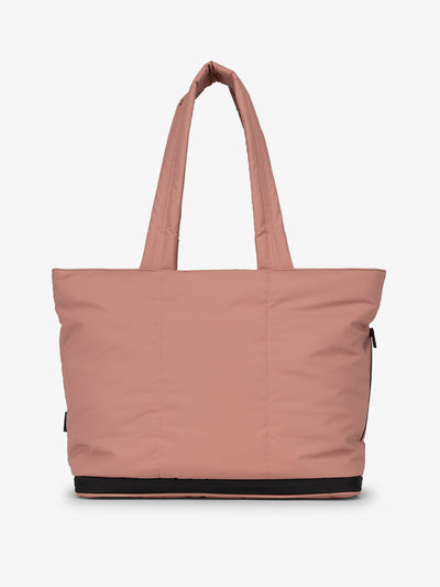 CALPAK Luka expandable tote bag with laptop compartment and padded straps in pink; ALT2201-PEONY view 1