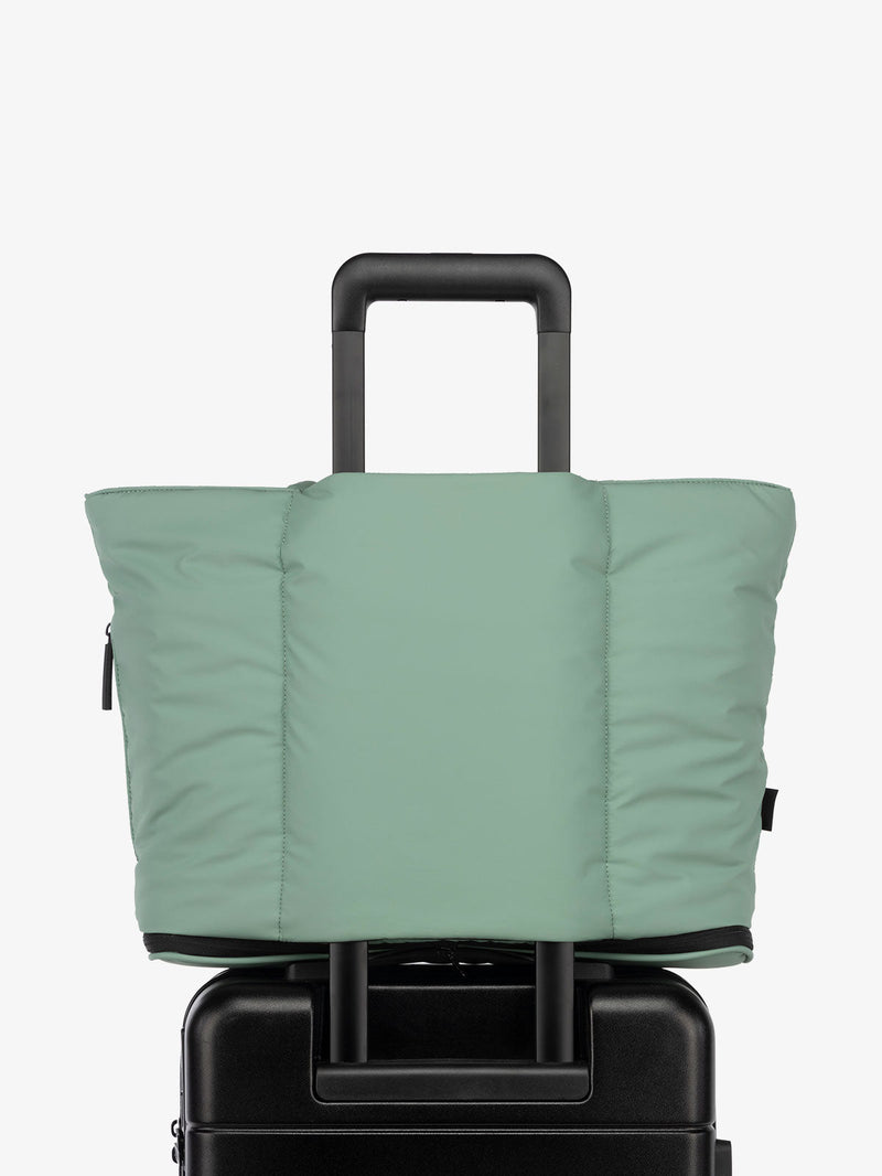 CALPAK Luka expandable travel bag with trolley sleeve in sage