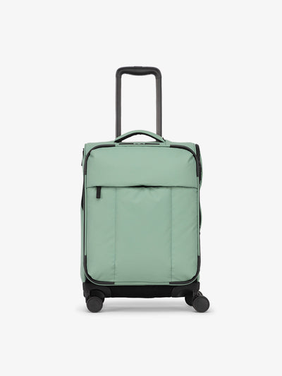 CALPAK Luka soft sided carry on luggage in green sage; LSM1020-SAGE view 1