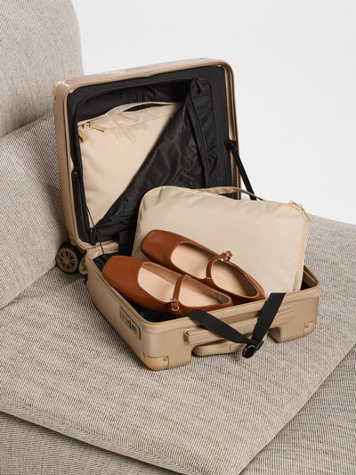 CALPAK compression packing cubes in oatmeal; PCC2201-OATMEAL view 2