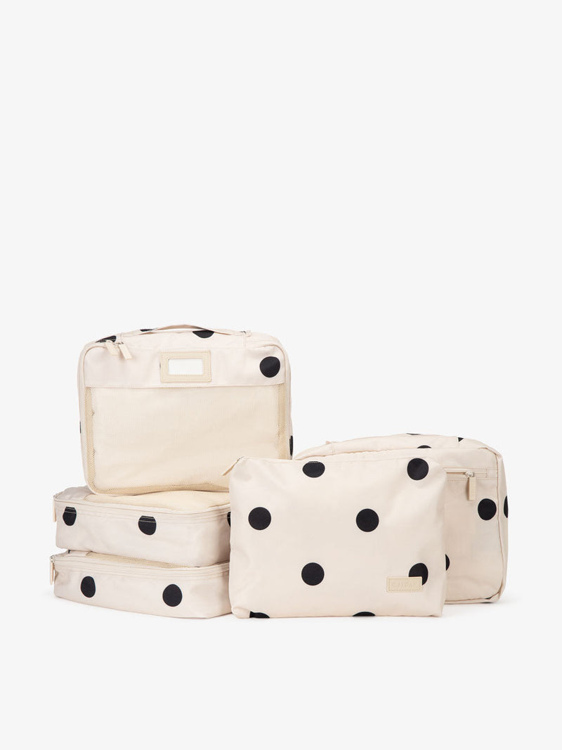 CALPAK Packing Cubes 5 piece set - polka dot