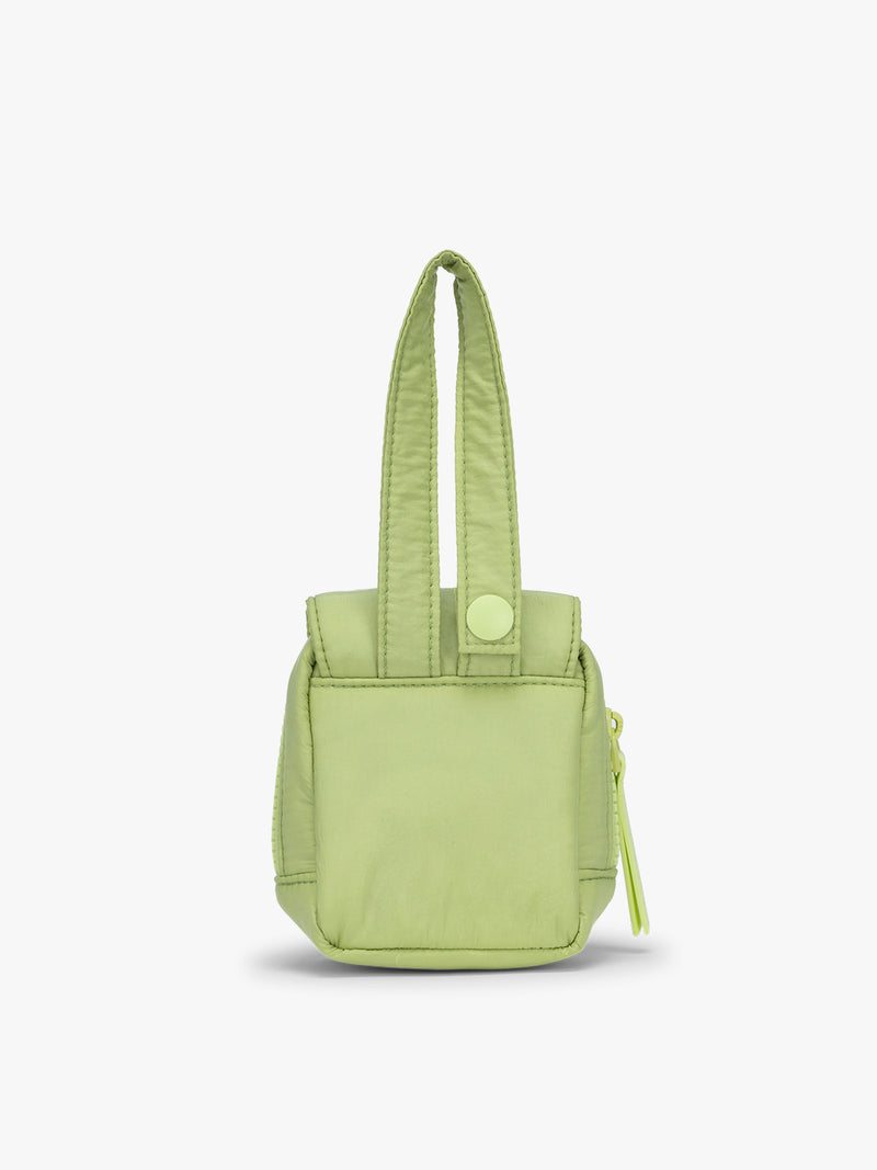CALPAK Baby Collection Pacifier Pouch in light green Lime front view