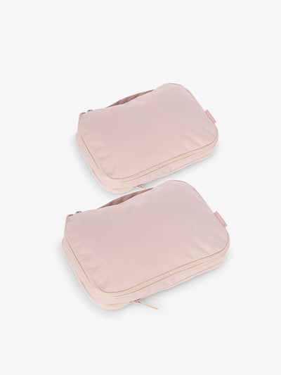 CALPAK small compression packing cubes in pink sand; PCS2301-PINK-SAND view 1