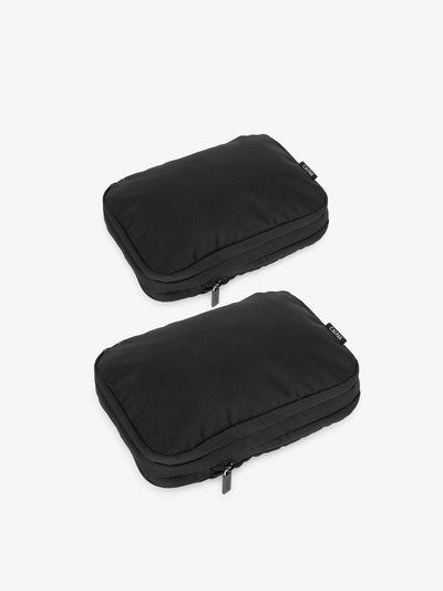 CALPAK small compression packing cubes in black; PCS2301-BLACK view 1