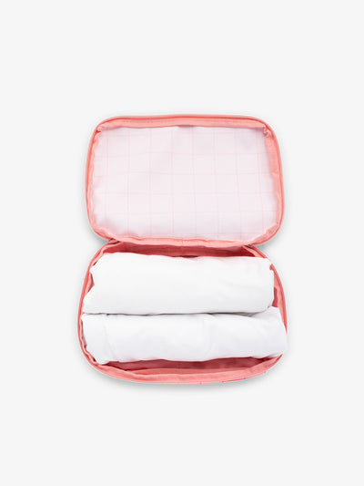 CALPAK small packing cubes for travel made with durable material in pink