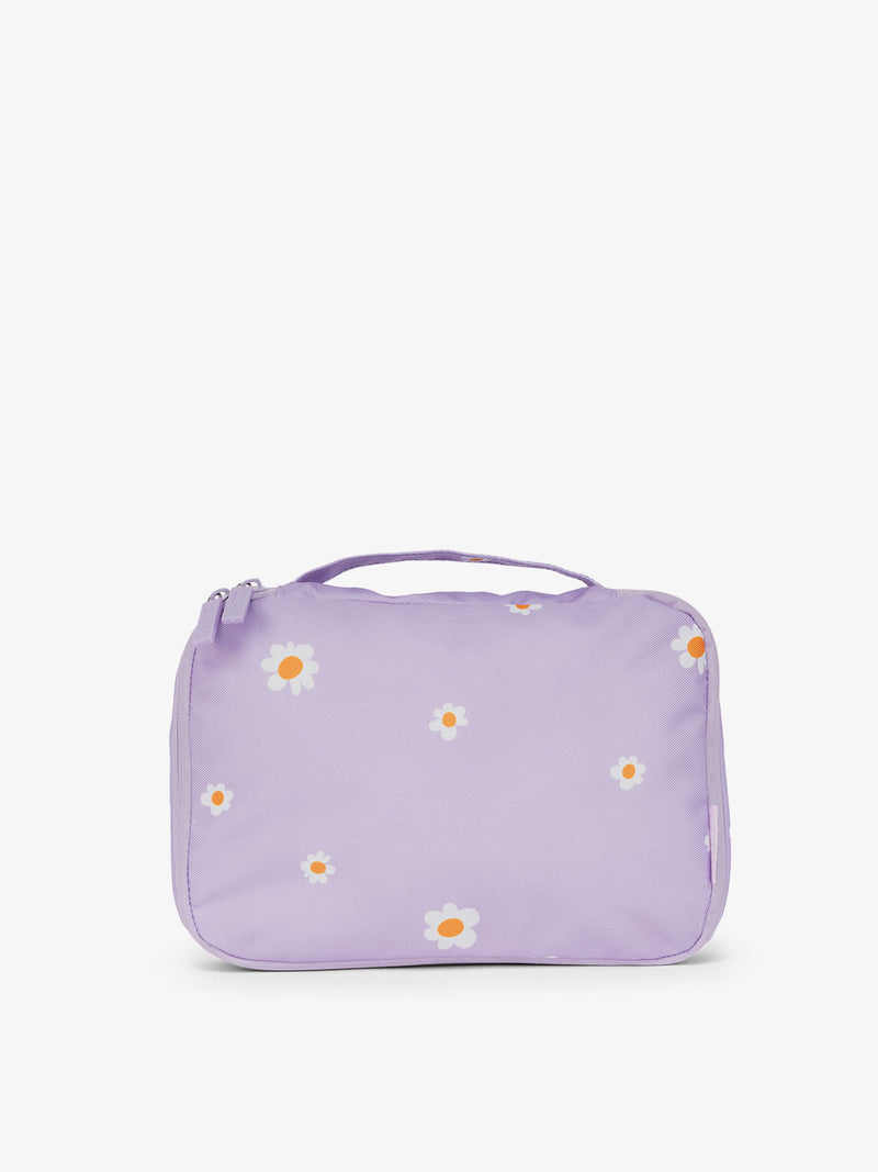 CALPAK small packing cubes with top handle in lavender orchid fields