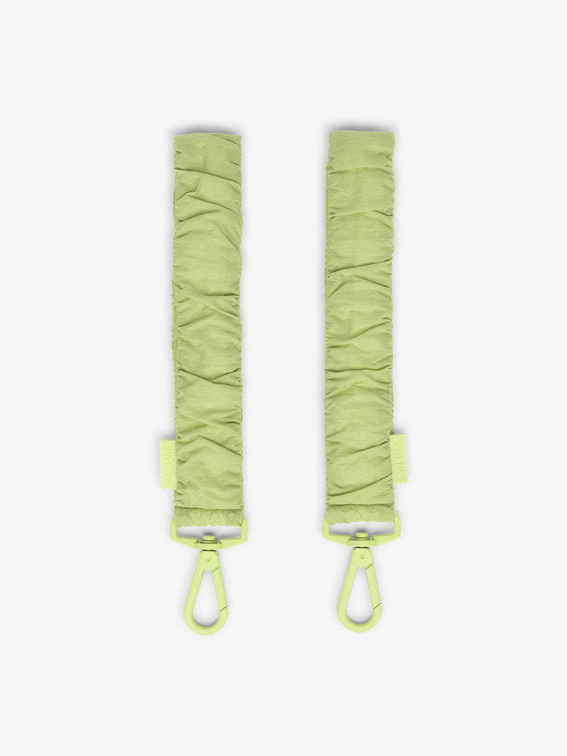 CALPAK Stroller Straps for Diaper Bag made with Oeko-Tex certified, recycled, and water-resistant materials in lime