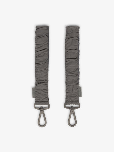 CALPAK Stroller Straps for Diaper Bag made with Oeko-Tex certified, recycled, and water-resistant materials in slate; STP2401-SLATE view 1