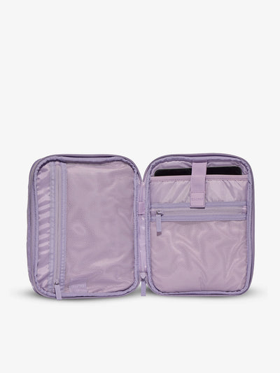 Interior of tablet organizer in orchid fields by CALPAK