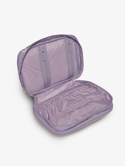 Orchid fields tablet organizer features multiple pockets for organizing electronics and belongings by CALPAK