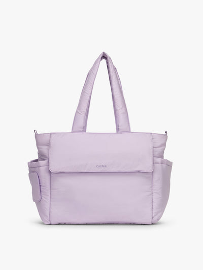 CALPAK Diaper Tote bag in lavender purple Orchid; TBB2401-ORCHID view 1