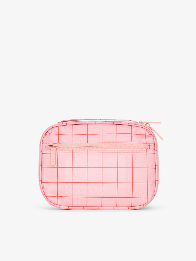 CALPAK tech and cables organizer bag in pink grid