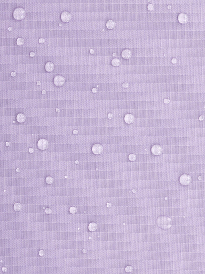 Zoomed in product photo of CALPAK Terra 35L Carry-On luggage water-resistant material with soft shell and 360 spinner wheels in purple amethyst